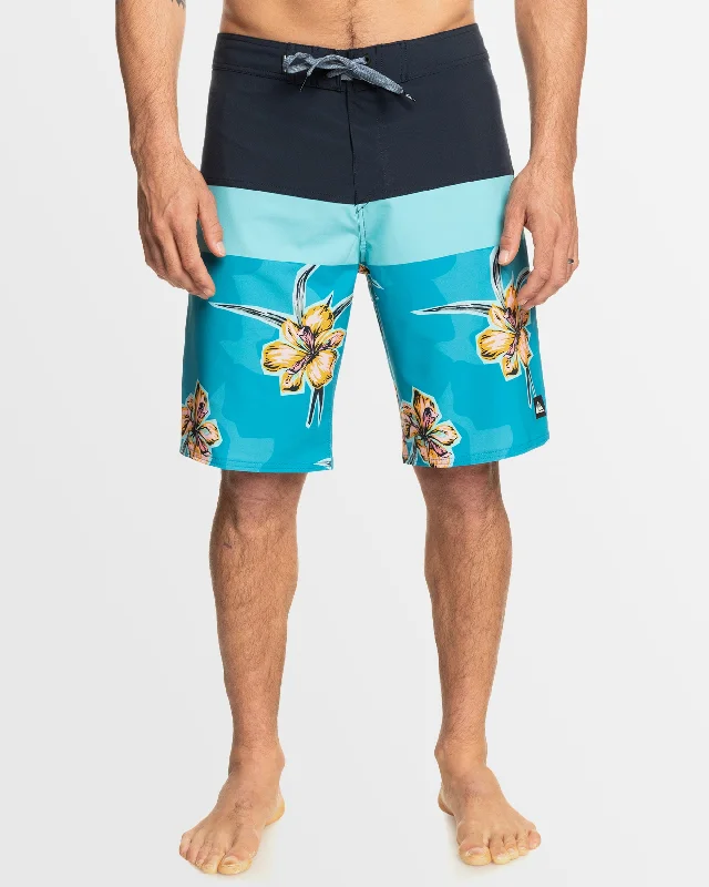 surf clothing for casual beach walks-Mens Surfsilk Panel 20" Boardshorts