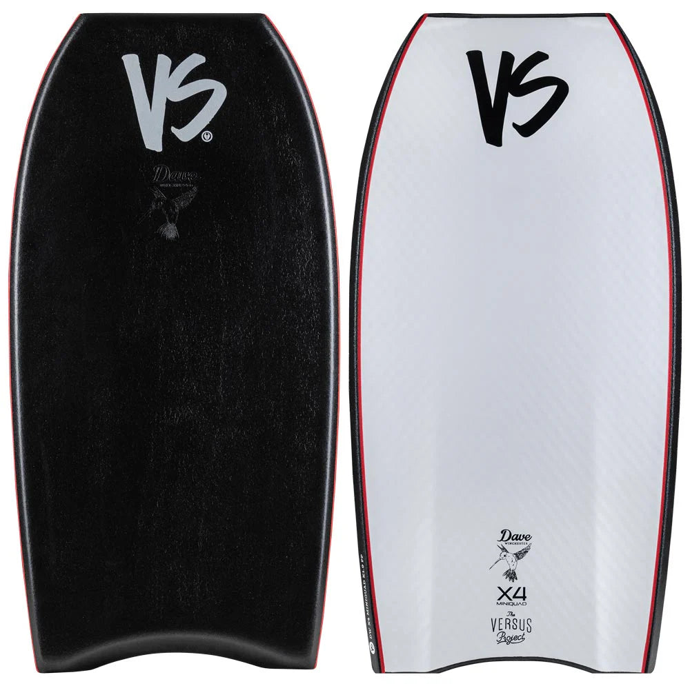 longboard surfboards for all-skill-level riders-VS Winny X4 Mini Quad 1.9PP - Black/White - 41",43"