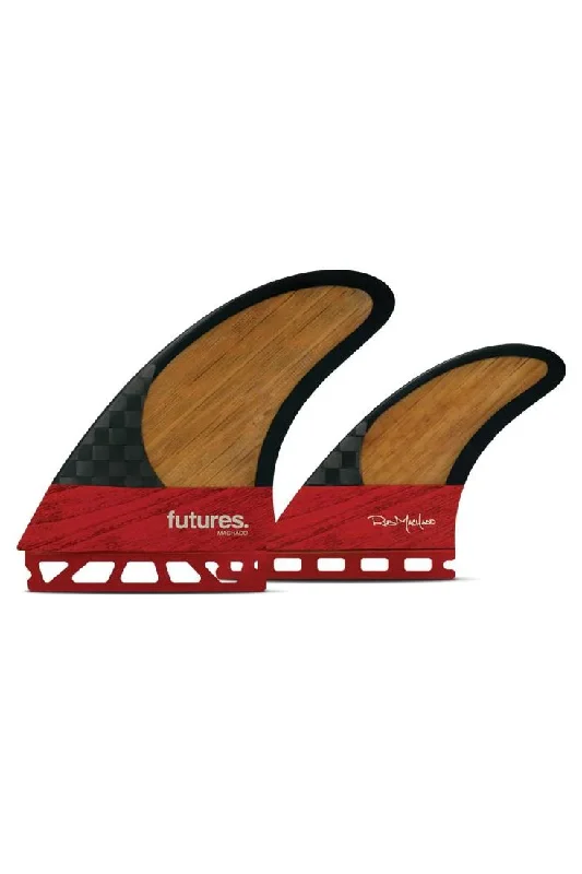 surfboard fins for improved paddling efficiency-Futures Fins Machado Twin+1 - Red