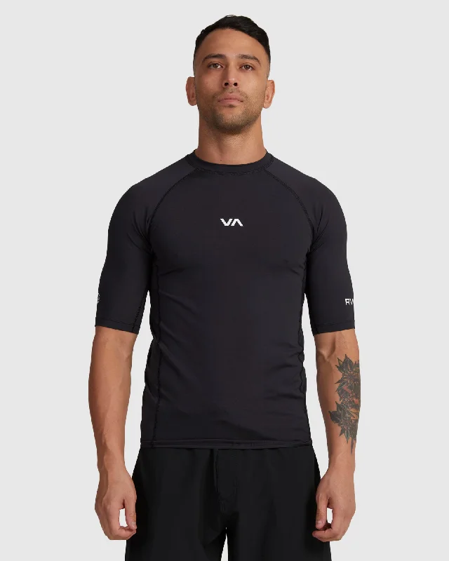 surf clothing with quick-release zippers-Mens VA Rash Vest