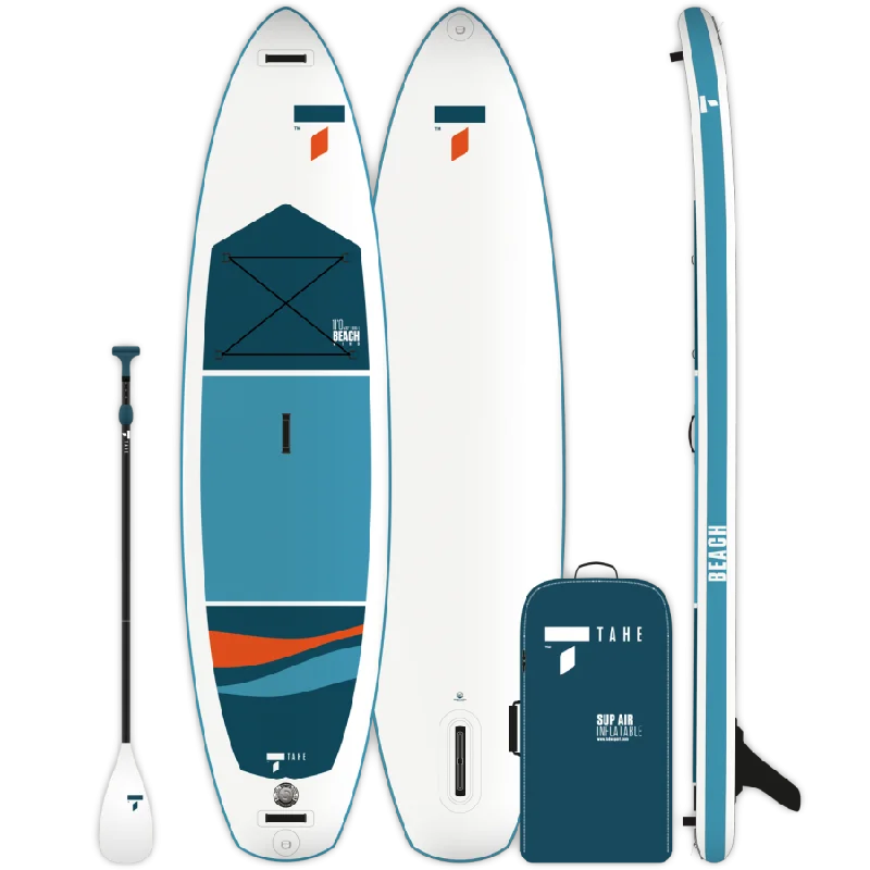 longboard surfboards with multi-fin setups for versatility-11'0" Tahe Beach Wing Package