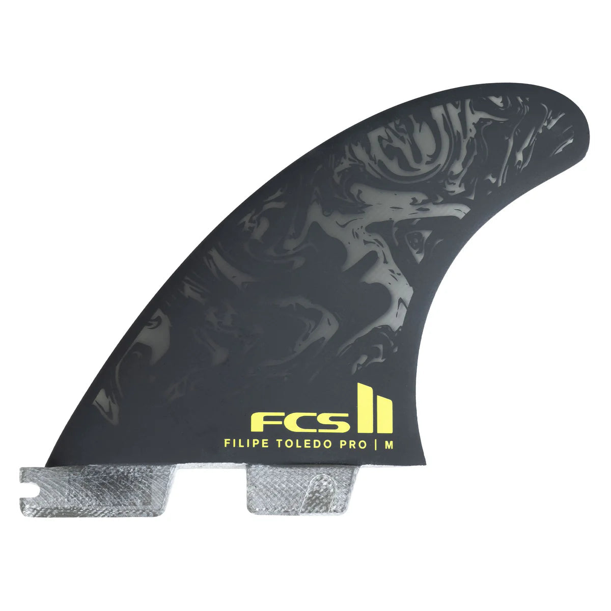 surfboard fins with reinforced construction for power-FCS II FILIPE TOLEDO PG PRO TRI FIN SET - Medium