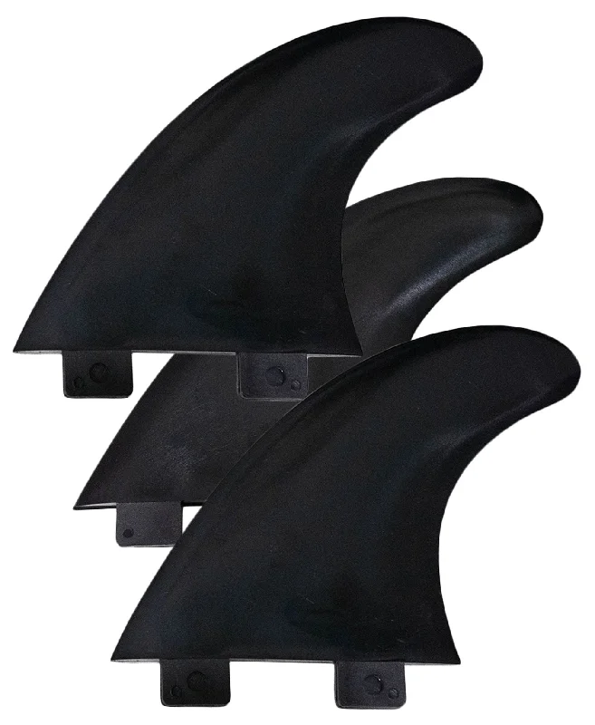 best surfboard fins for flat-water surfing-SIDEWAYS THRUSTER FIN SET