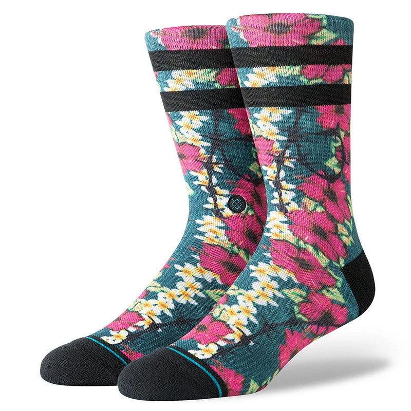 lightweight surf clothing for traveling-Stance Barrier Reef Sock - Green