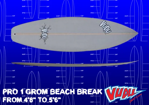 surfboard fin inserts for custom setup-Grommy VUDU Pro 1 Beach Break