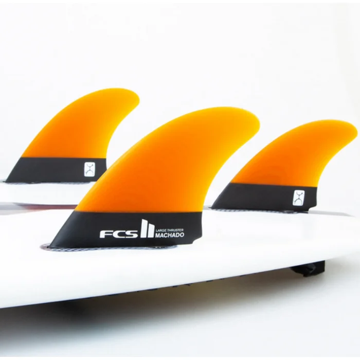 surfboard fins with deep rake for better grip-FCS II Rob Machado PG Tri-Keel Fins - Sizes Vary