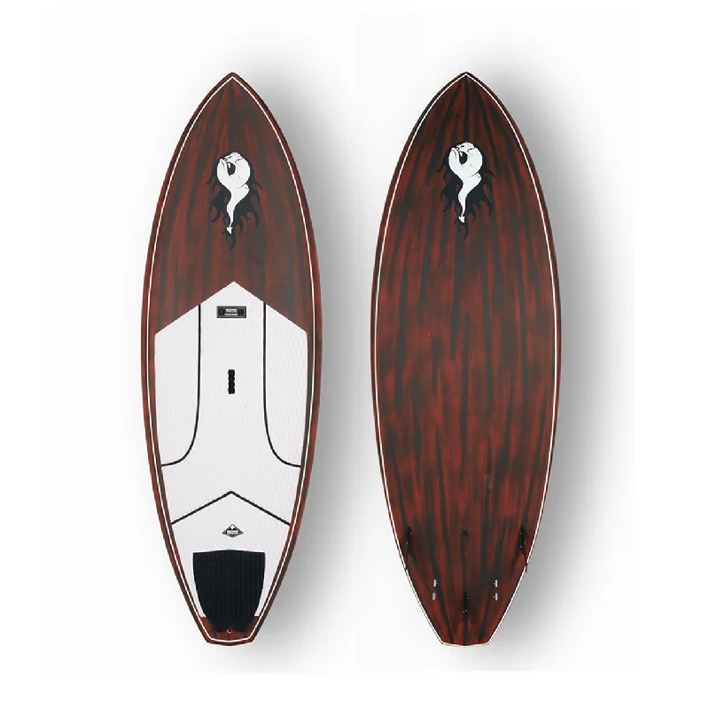 surfboard grip pads for improved traction-7’4” GONG SUP - XTR Curve - Red - Carbon fibre - FCS (5 fin setup) - SECOND HAND