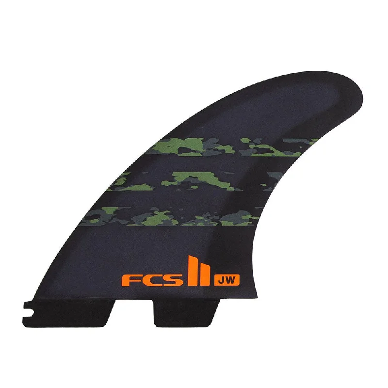 surfboard fins for enhanced flow on the water-FCS II JW PC Medium Tri Fin Set - Camo