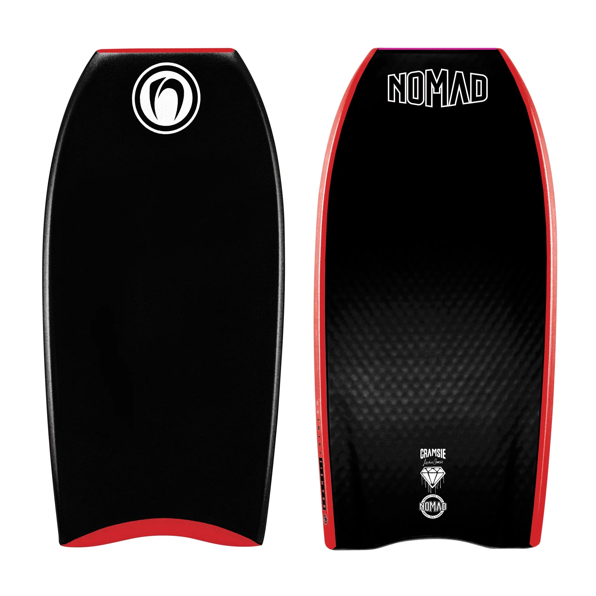 longboard surfboards with multi-fin setups for versatility-Nomad Cramsie Premium PP - Black/Red