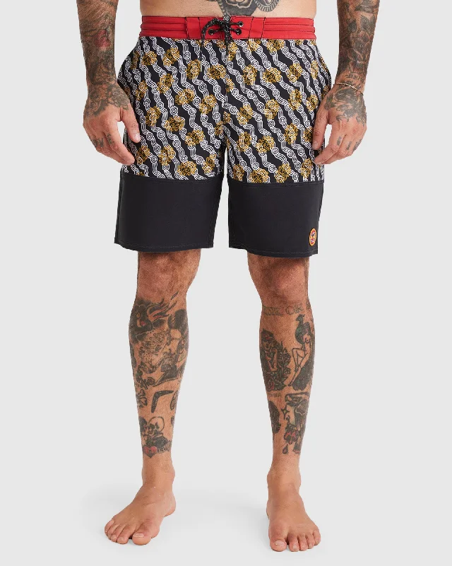 surf clothing with zip-off sleeves for versatility-Mens Otis Sixty40 Lo Tide Boardshorts