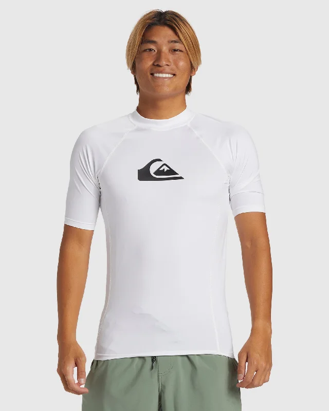 surf clothing for custom, personalized fits-Mens Everyday Short Sleeve Upf 50 Rash Vest