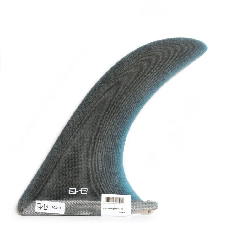 surfboard fins with improved flex for turns-H-Fin Midnight Blue 10