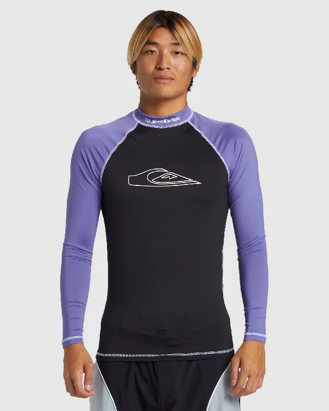 surf clothing for early-season surf-Mens Mercury Long Sleeve UPF 50 Rash Vest