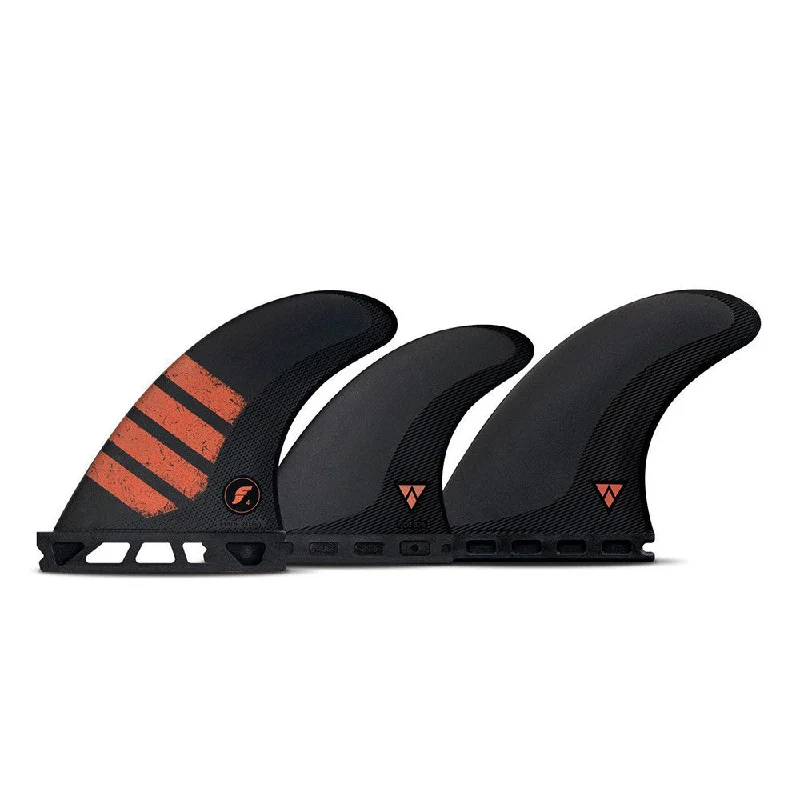 surfboard fins with streamlined shapes for speed-Futures Fins F4 Alpha 5-Fin Set - Carbon / Red