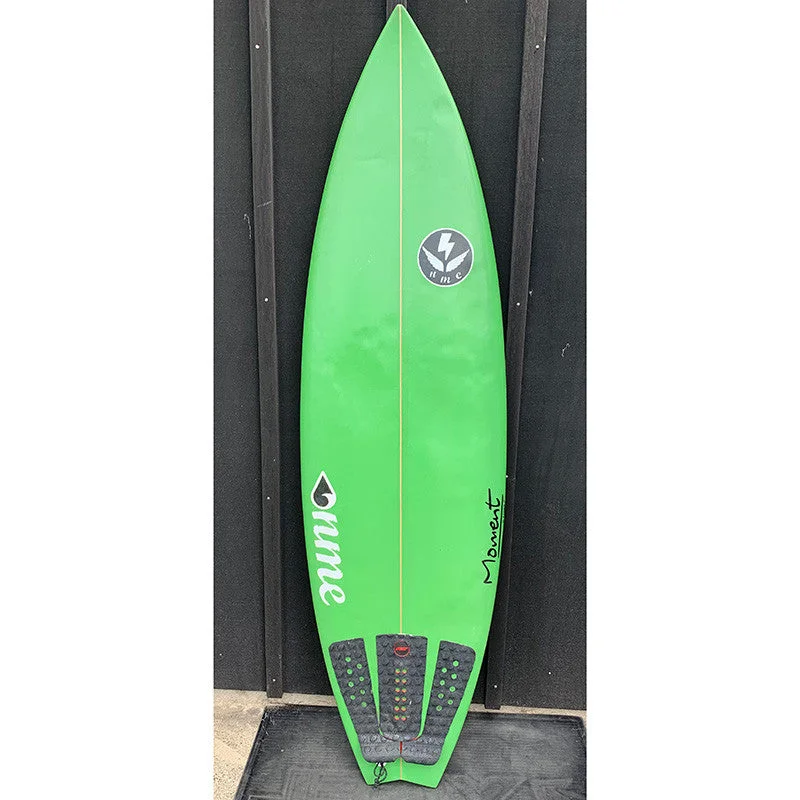 surfboard wax comb for smoothing wax-Used NME 5'10" Shortboard Surfboard - Green