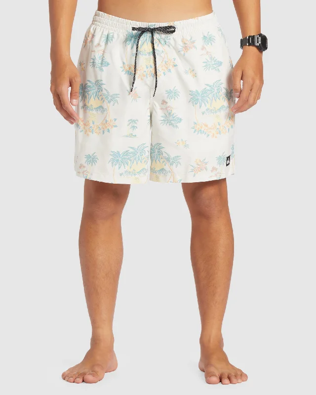 surf clothing with non-slip cuffs-Mens Everyday Mix 17" Swim Shorts