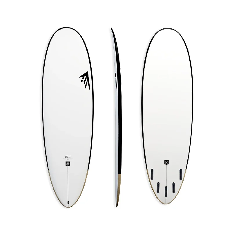 surfboard tail pads with unique designs for style-Firewire Greedy Beaver - Helium - White - Futures (5 fin setup)