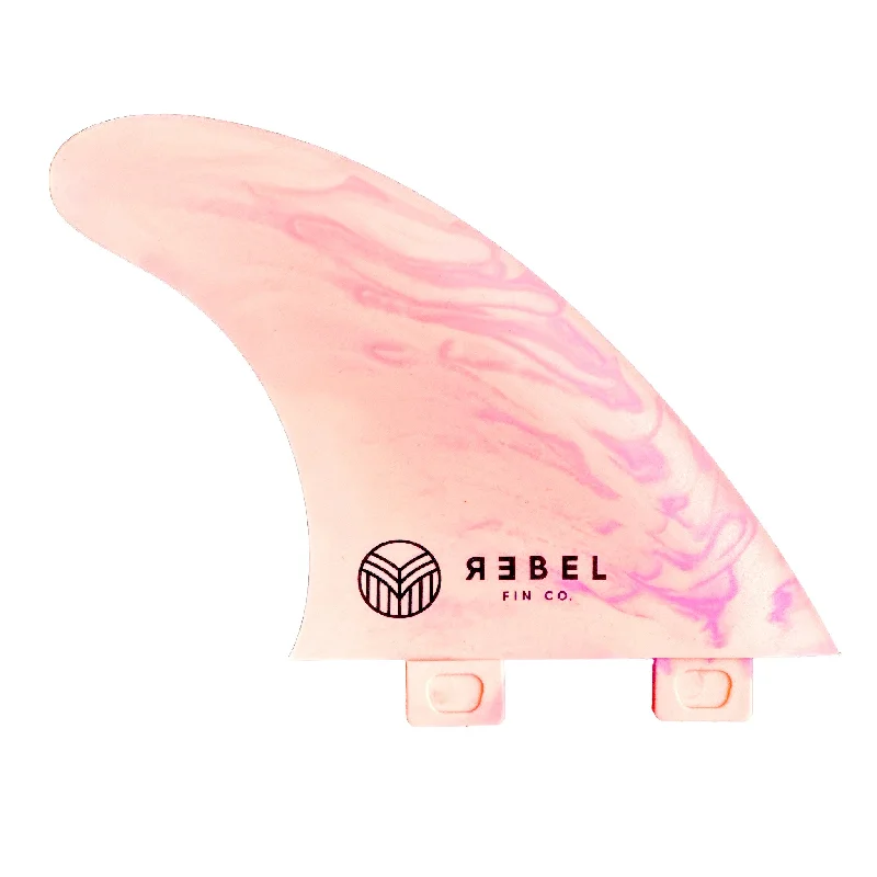 surfboard fins with enhanced hold for aggressive waves-MARBLE THRUSTER FINS - FCS 1 - recycelte glasfaserverstärkte Materialien