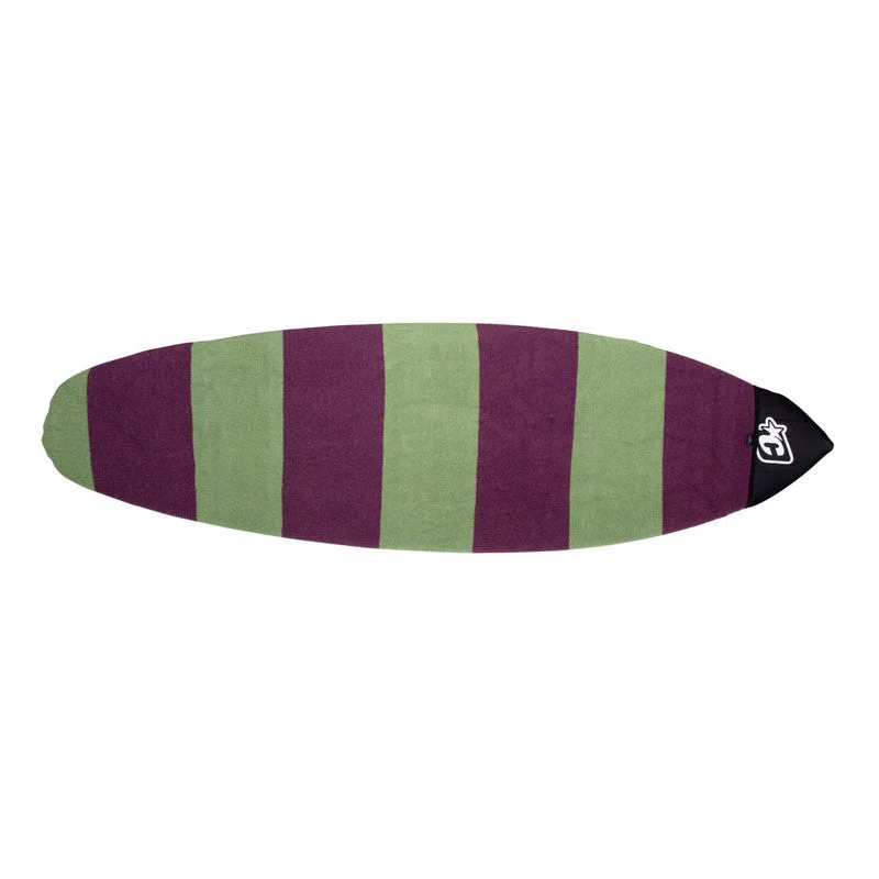 surfboard carrying handle for convenience-Creatures of Leisure Retro Fish Stretch Sox - Slate / Plum