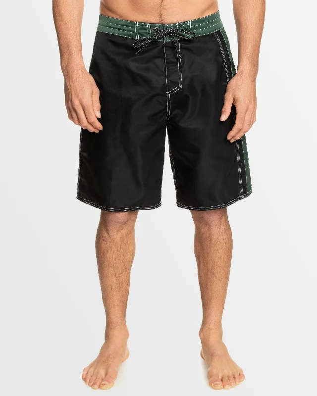 surf clothing with extra-large collars for protection-Mens Mercury Solid 20" Boardshorts