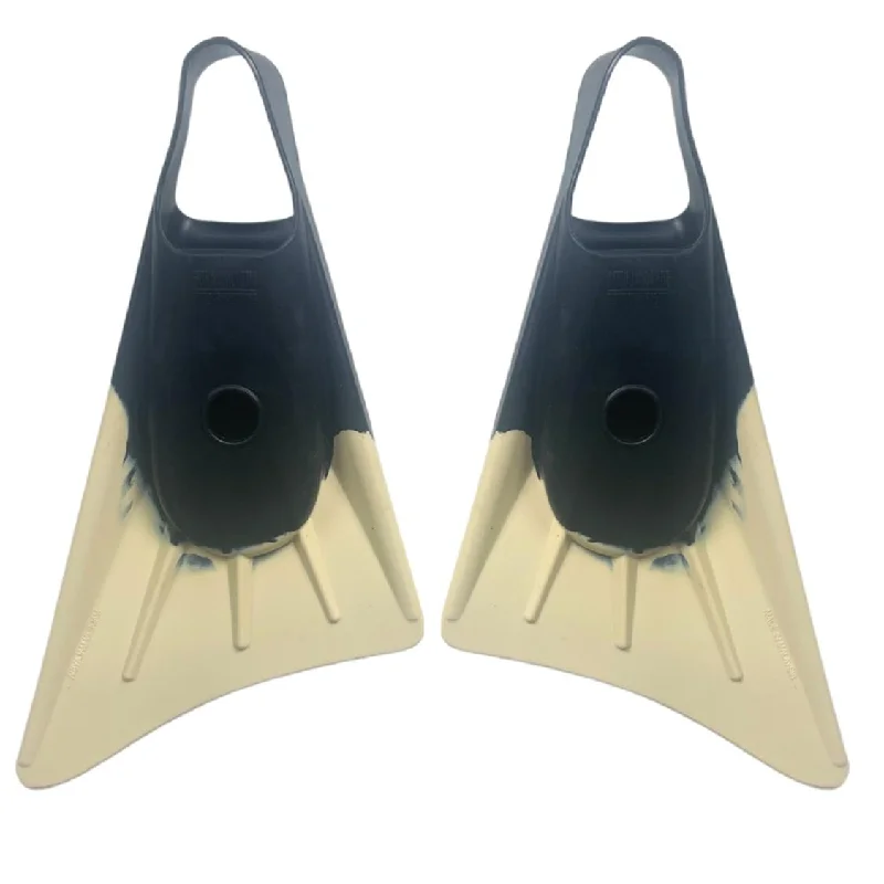 surfboard fins for retro boards-STEALTH S1 CLASSIC FINS BLACK / SAND