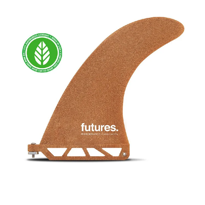 surfboard fins with responsive flex-Futures Fins Performance RWC 7.0 Longboard Fin - Sawdust