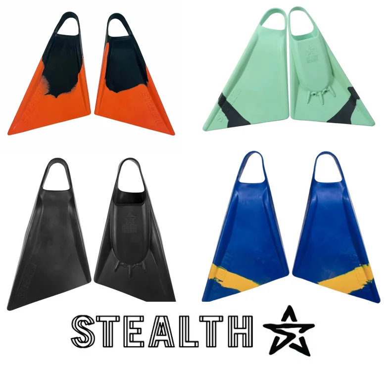 surfboard fins with reinforced edges for strength-Stealth S2 Fins - Multi Colours CLICK HERE