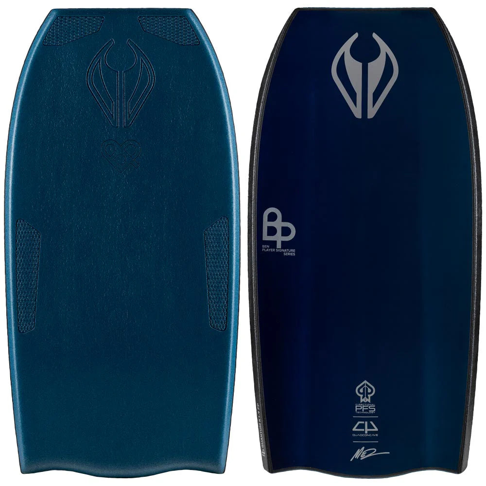 longboard surfboards for exceptional control on bigger waves-NMD Player Quantum Quad Bat- Deep Sea Green/Gradient - 42"