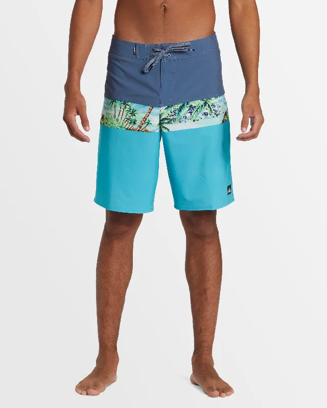 surf clothing for early morning sessions-Mens Surfsilk Panel 20" Boardshorts