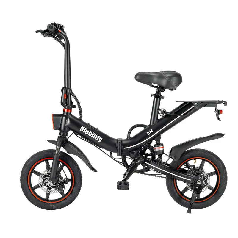 surf clothing for small wave surfing-Niubility B14 Folding Adult Electric Bicycle With Double Brake