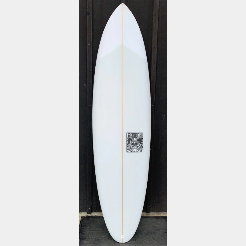 surfboard quick-release fin system for easy swaps-Murdey 6'10" Egg Surfboard