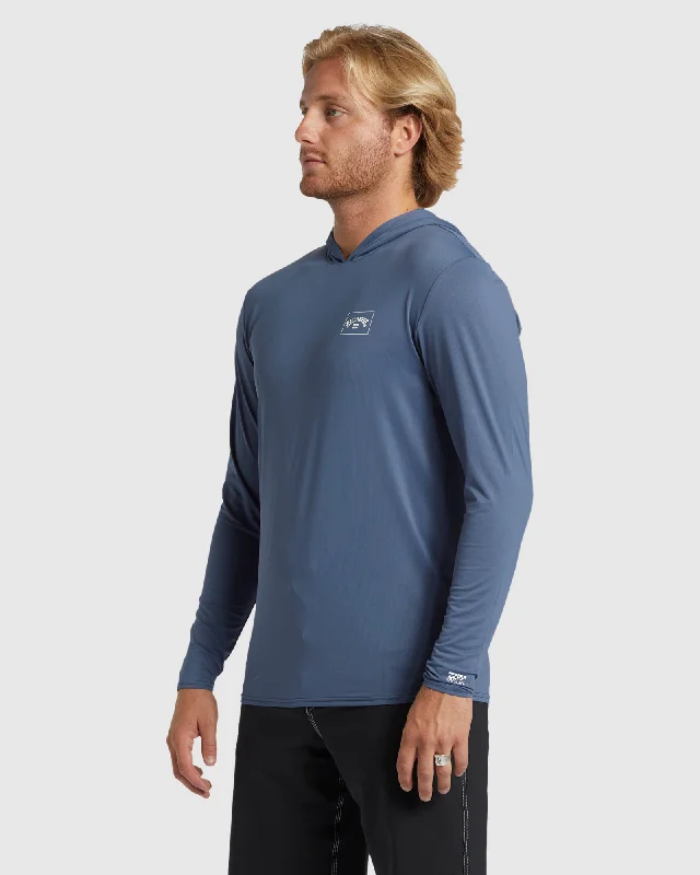 surf clothing for protection against wind chill-Mens Arch Mesh Hooded Rash Vest