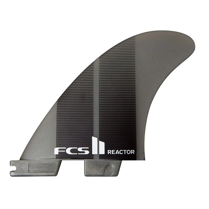 surfboard fins for smooth rides on small waves-FCS II Reactor Neo Glass Tri Fin Set- Medium