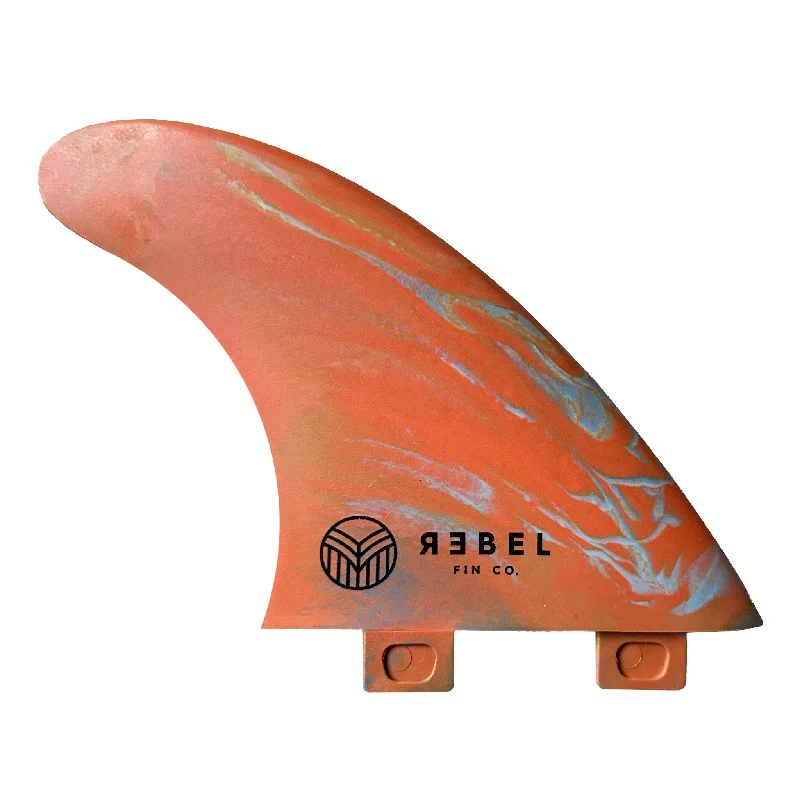 surfboard fins for smooth, controlled rides-MARBLE THRUSTER FINS - FCS 1 - recycelte glasfaserverstärkte Materialien