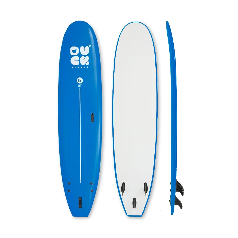 surfboard fins for more precise maneuvers-8’6” DUCK Boards - GT  - Soft - Sky blue - 3 soft PIP fins - 139,000 LKR