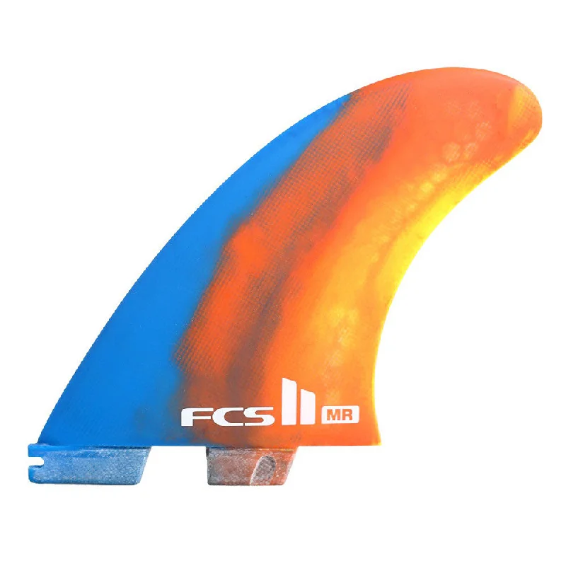 surfboard fins with reinforced construction for power-FCS II MR PC XLarge Twin + Stabilizer Fin Set - Multi Color Swirl