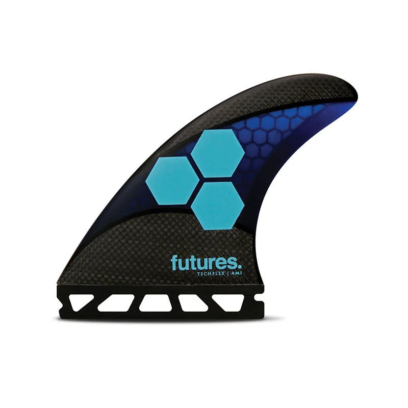 surfboard fins for a more controlled surf experience-Futures Fins AM1 Techflex Thruster Fin Set