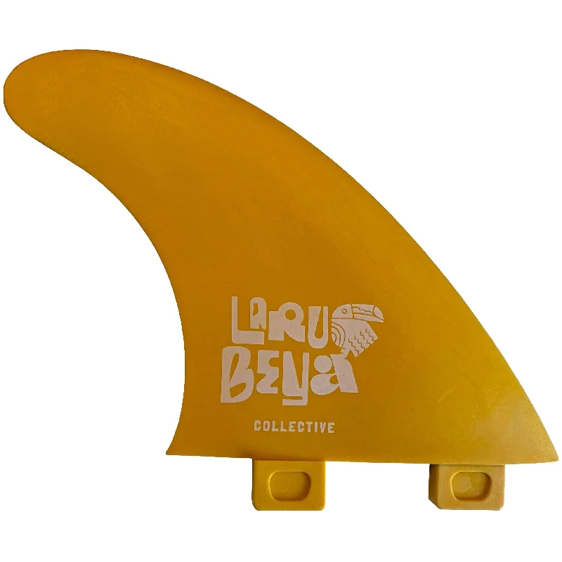 surfboard fins with unique shapes for customized rides-"Laru Beya" THRUSTER FINS - recycelte glasfaserverstärkte Materialien