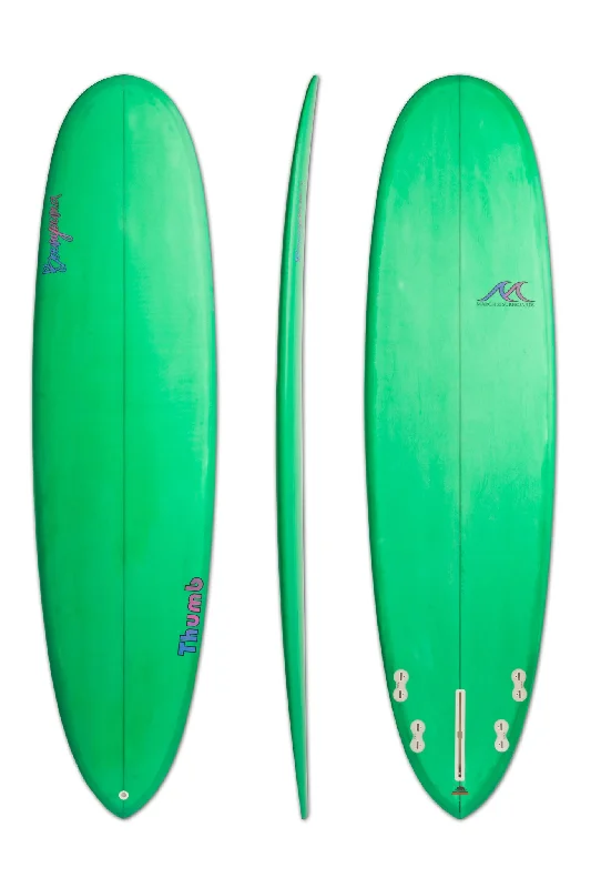 longboard surfboards with classic pintail design-Thumb - Funboard Surfboard - Green