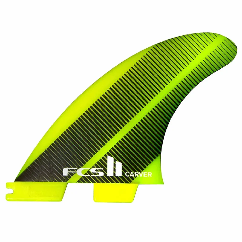 surfboard fins for enhancing surf performance-FCS II Carver Neo Glass Medium Gradient Tri Fins