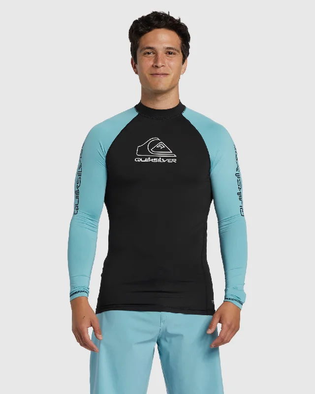 surf clothing for beach yoga-Mens On Tour Apac Long Sleeve UPF 50 Rash Vest