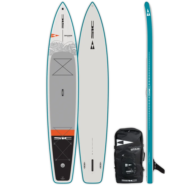 longboard surfboards with reliable traction-14'0" SIC Okeanos Air Glide iSUP 2022