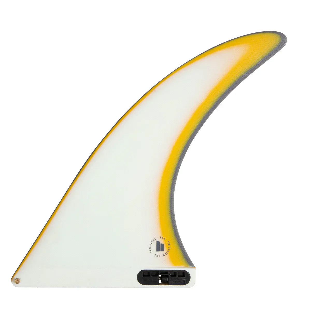 surfboard fins for tight, controlled arcs-FCS II FLOW SCREW & PLATE LONGBOARD FIN 8.5" - Mango