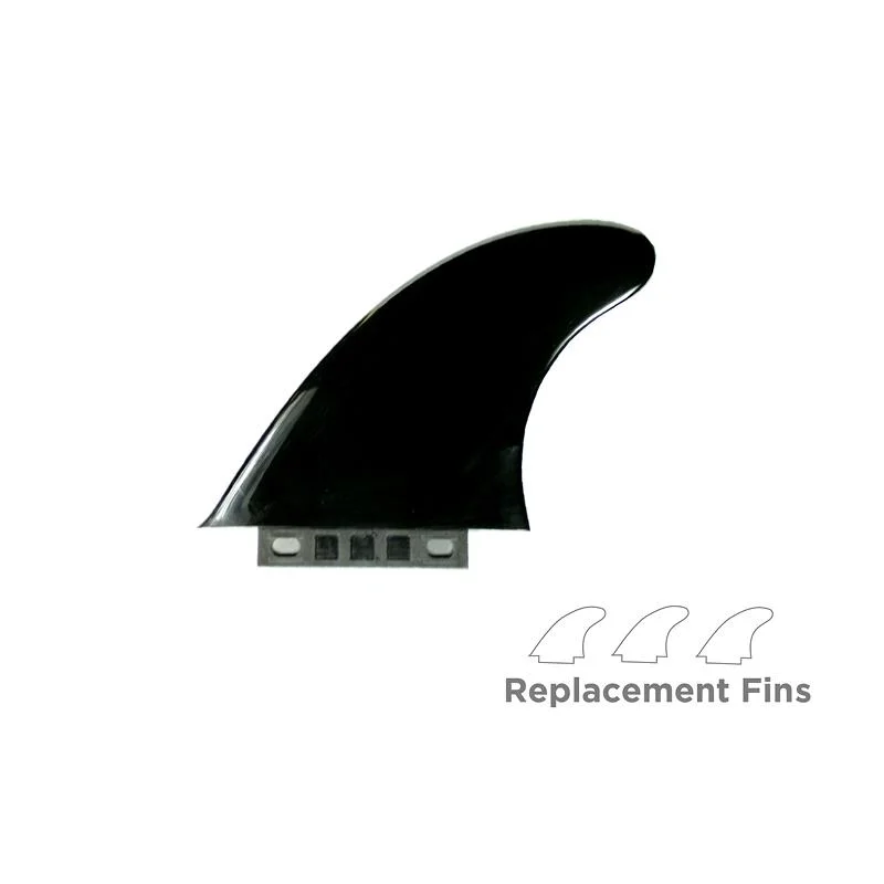 surfboard fins for high-performance surfing-SOFTLITE BIG FIN SET - BLACK