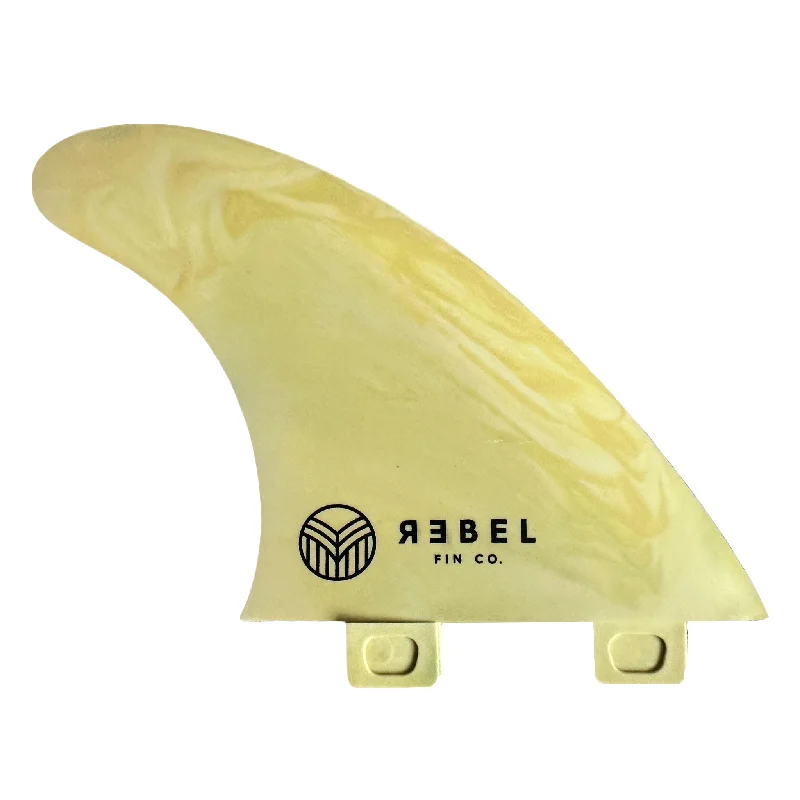 surfboard fins with improved flex for turns-MARBLE THRUSTER FINS - FCS 1 - recycelte glasfaserverstärkte Materialien