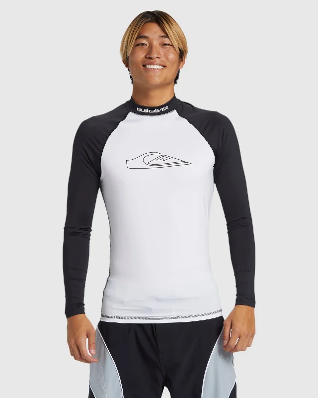 surf clothing for premium performance-Mens Mercury Long Sleeve UPF 50 Rash Vest