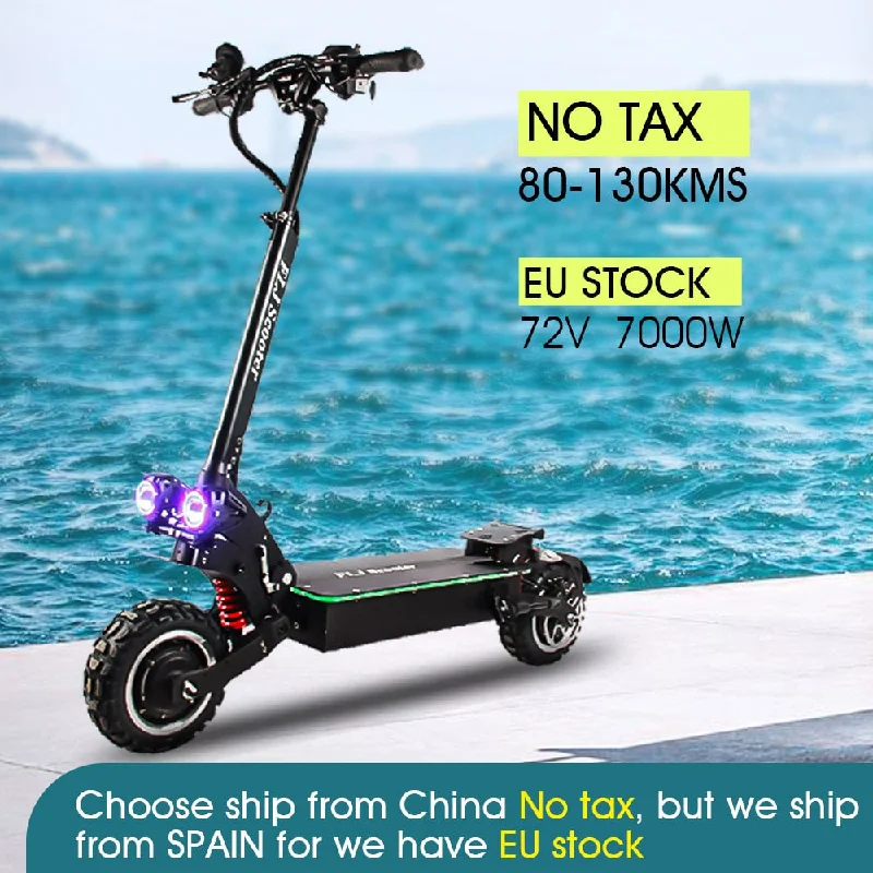 surf clothing for urban beach style-72V/ 7000W Electric Scooter with Dual motors engines