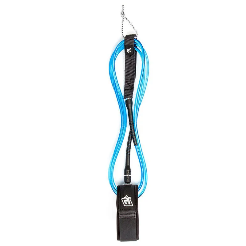 surfboard board mounts for wall storage-Creatures of Leisure SUP 10 Knee Leash - Blue / Black