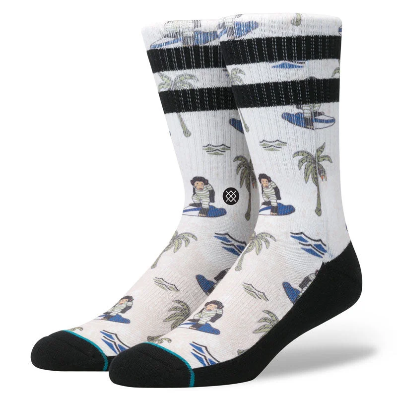 surf clothing with quick drying stretch fabric-Stance Surfin' Monkey Sock