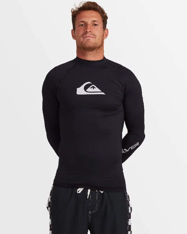 surf clothing for custom, personalized fits-Mens All Time Long Sleeve UPF 50 Rash Vest